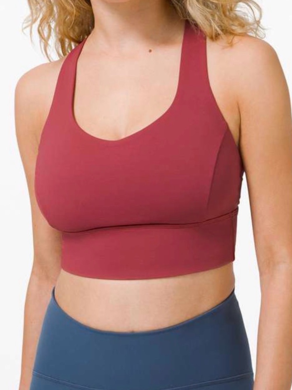 Lululemon Free to Be Serene Bra Long Line *Light Support, C/D Cup in Chianti